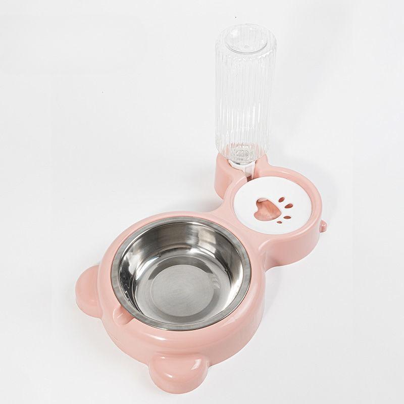 sotPet Water Dispenser for Cats and Dogs  Automatic Water Storage Pet Food Bowl Food Container with Waterer Pet Supplies
