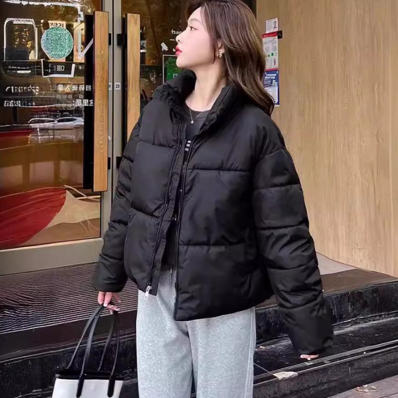Cotton clothes women's new short winter down cotton bread clothes loose small versatile light coat
