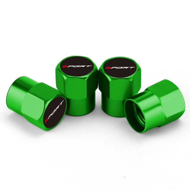 

SPORT Wheel Tire Valve Caps for Honda Mugen Accord Fit Odyssey CRV Pilot Civic City Jade Insight Inspire HRV зелений