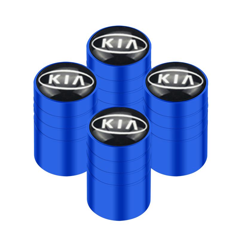 4pcs Car Wheel Tire Valve Caps Dust Accessories For KIA Sportage Rio Ceed Picanto K5 K9 Sorento auto Accessories styling sdvc80