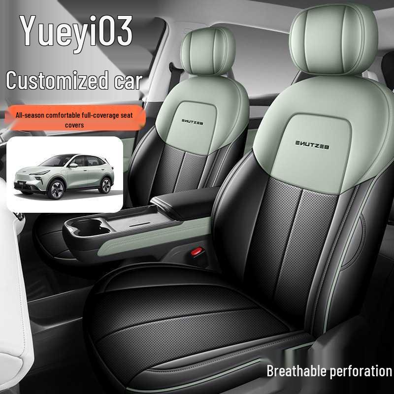 Breathable, perforated car seat covers for the 2025 Bestune Yueyi 03.