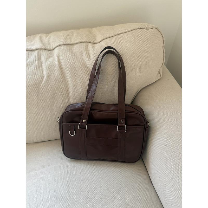 

Сумка-тоут в стиле колледжа J, женская двухмерная сумка-мессенджер для поездок на работу, простая вместительная сумка