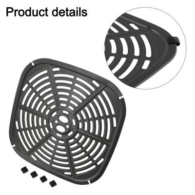 Vzduchem smažená deska přátelská k údržbě, velikost 22,5 cm x 22,5 cm, pohodlný design, snadno čistitelná, spolehlivý materiál, jeden kus