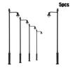 New Post Street 1:87 3.54" 5pcs LED Lamp Lights Railway Scale Warm White 90mm AC/DC Building Lampposts Models
