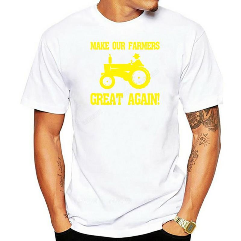 Male tshirts black Make Our Farmers Great Again TShirt Farmers Market Tee Shirt Farmer Womens Print Tee Fashion T Shirt S