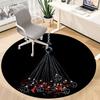 1PC RAMMSTEIN Office Round Rug Perfect for Office Non-Slip Backing, Decorative Floor Mat yy250916044