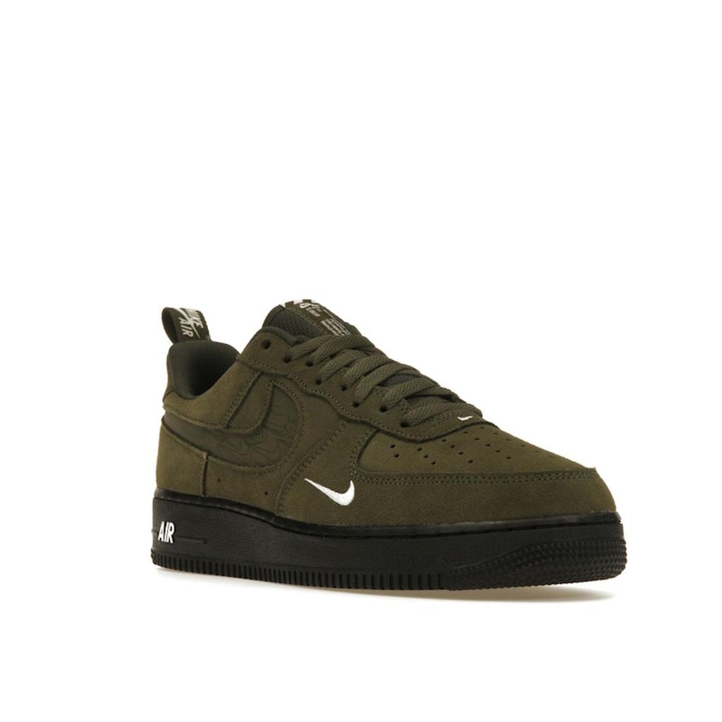 Nike Air Force 1 07 LV8 Reflective Swoosh - Cargo Khaki Men Sneakers Green White Black DZ4514-300