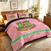 Aka Pattern Bedding Quilt Set Quilt Cover Pillowcase Home Birthday Gift(1 * duvet cover + 2 * pillowcase, without core)