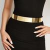 Gold Metal Belt With Lobster Clasp Extended Chain For Daily Fashion Accessory
