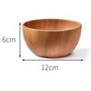Acacia Wood Original Wood Grain Salad Bowl Wooden Creative Simple Rice Bowl Environmentally Friendly Circular Wooden Bowl