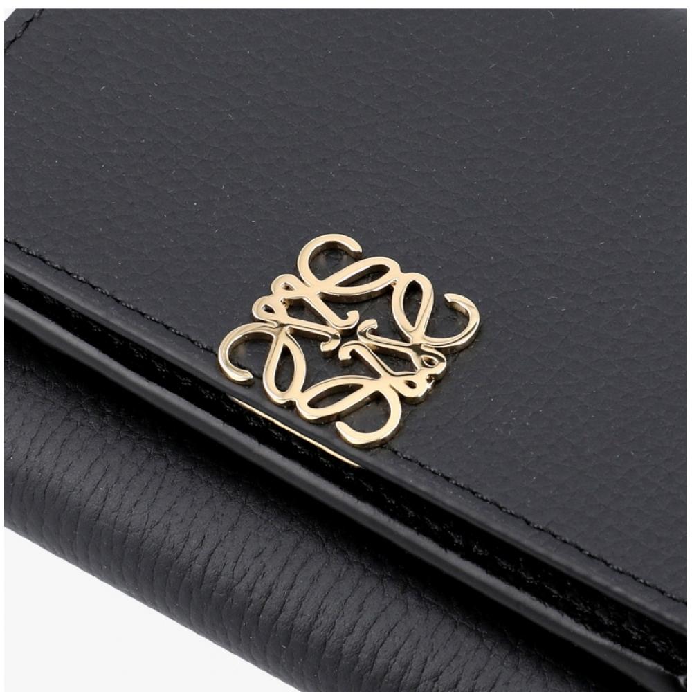 Loewe Anagram Pebble Grain Trifold Wallet C821tr2x16