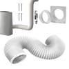Dryer Vent Kit Wall Mounted Air Conditioner Connector Plate Indoor Dryer Vent Kit for Home Kitchen Room Bedroom Rv Bathroom