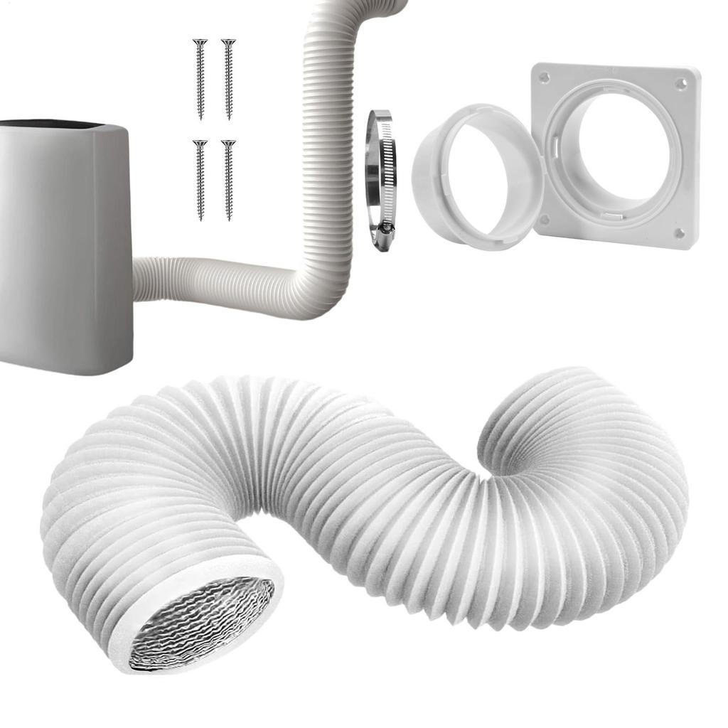 Dryer Vent Kit Wall Mounted Air Conditioner Connector Plate Indoor Dryer Vent Kit for Home Kitchen Room Bedroom Rv Bathroom