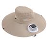 Adjustable Solar Charged Ventilation Cap With Large Brims Rechargeable Solar Fan Hat For Hiking Fishing Gardening