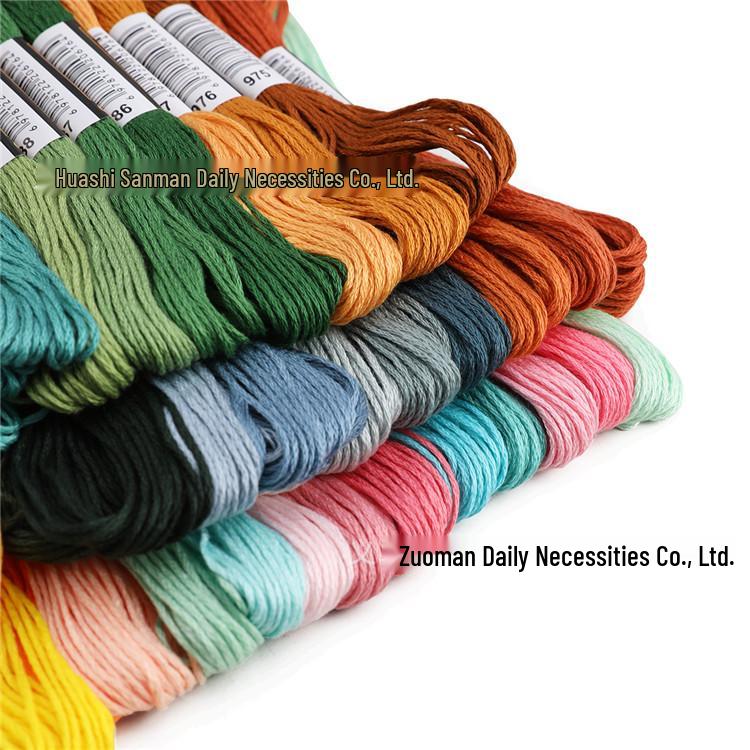 447 Color Cross-Stitch Polyester-Cotton Embroidery Thread Set