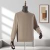 Men's Autumn 320g Round Neck Embroidered Hoodie with Korean Style Print Logo