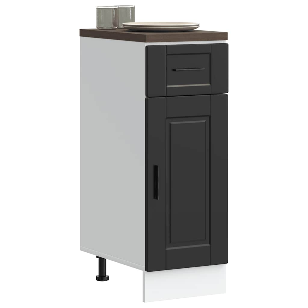Vidaxl Base Kitchen Cabinet, Porto, Black, Wood-based Material