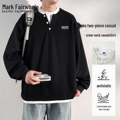 Mark Fairwhale Herren Langarm-T-Shirt im Lagenlook