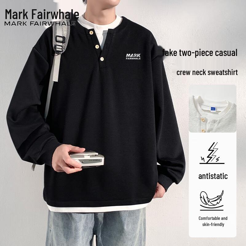 Mark Fairwhale Men's Layered Look Long-Sleeve T-Shirt
