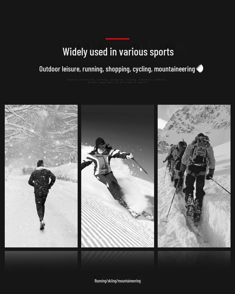 Couple's Winter Ski Gloves: Fleece-Lined, Cold-Proof, Windproof, Outdoor Cycling