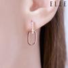 14K Casper Cubic One-Touch Earrings (Gold Pin) ELGPEE444