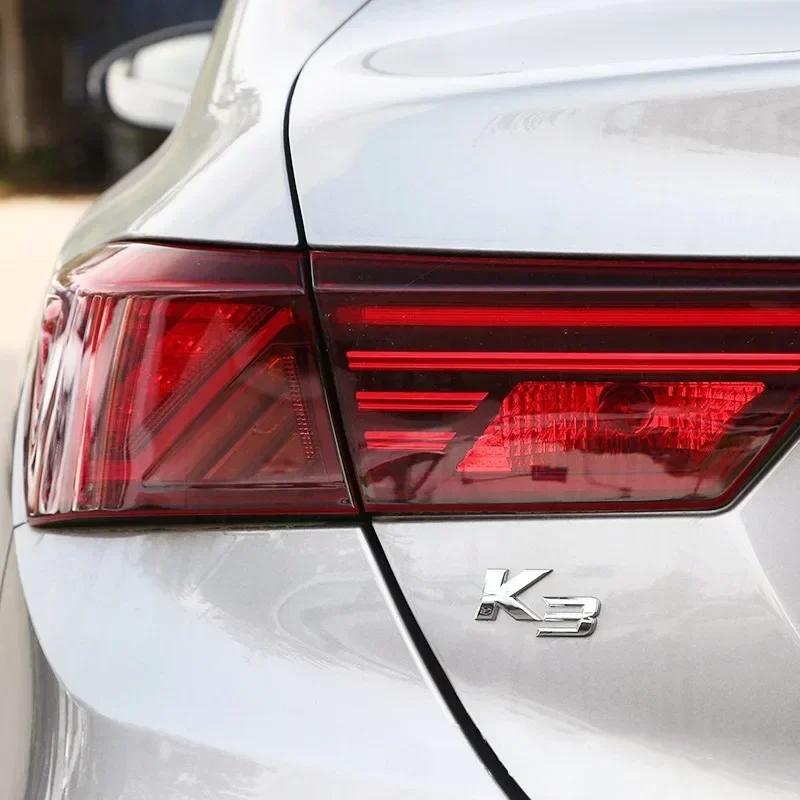 3D Metal K2 K3 K4 K5 KX7 Letters Rear Boot Trunk Emblem Badge Sticker For Car Styling Accessories