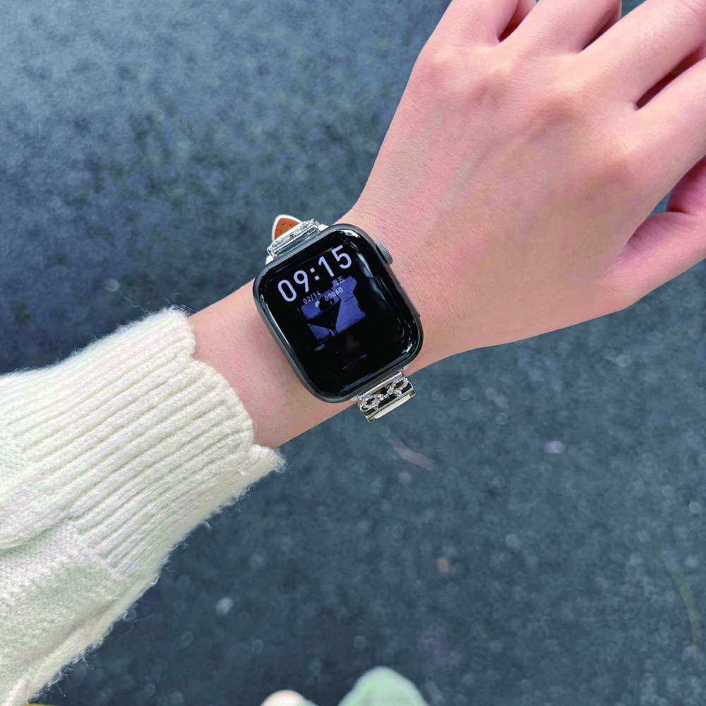 Süße Schleifen-Leder-Uhrenarmbänder für Apple Watch Armband für IWatch Serie 10 Armband Smartwatch 38 40 42 44 45 49 mm