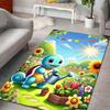 1PC Japanese Anime Pokémon Squirtle Print Rug Carpet for Living Room Children Bedroom Mat Sofa Doormat Home Decor Anti-Slip Mat
