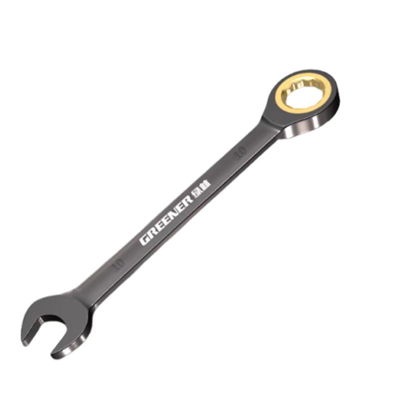 GREENER 10mm 72-Tooth Open-End Ratchet Wrench