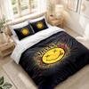 Bedding Set 1 Duvet Cover 2 Pillowcases Nirvana Print Bedroom Home Decoration