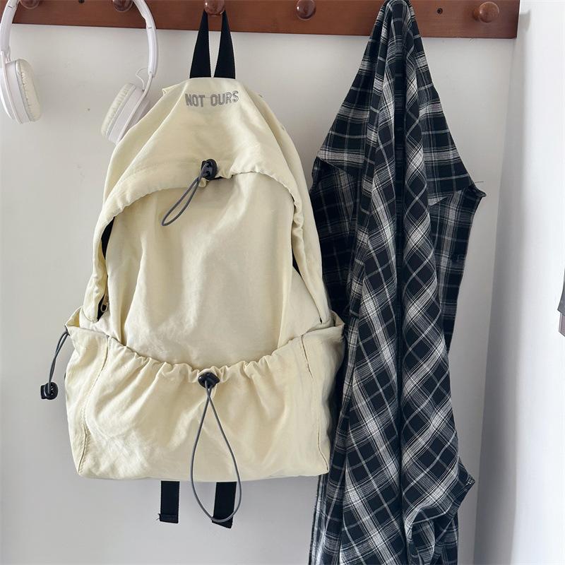 Simple nylon backpack backpack women's autumn Korean style autumn model leisure commuting large capacity lightweight student schoolbag