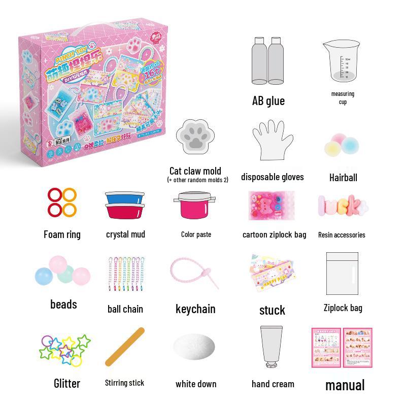 

И Ли Детский DIY Мини Набор для игры с глиной - Набор для изготовления тортов и украшений ручной работы.