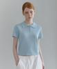 MICANE Stevie Basic Collared Shorts Sleeve Knit