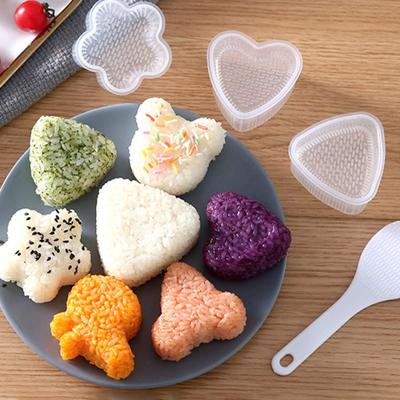Molde triangular para sushi, conveniente, pp, para uso doméstico, para crianças, fabricante de bola de arroz, acessórios bento