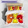 3pcs Sprunki8 pattern bedding set duvet cover set includes duvet cover &pillowcases, perfect all season bedroom decoration & gift