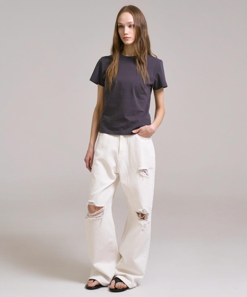 SSIN AND LEE Dart T-Shirt Charcoal