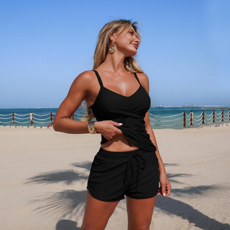 Split swimsuit new style split swimsuit with pocket tankini