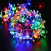 Outdoor Solar Sakura String Lights for Garden & Camping Atmosphere