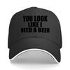 Printed Letter Sponge Fashionable Summer Sun Hat Essential Outdoor Travel Visor Camping Party Hip Sandwich Baseball Cap