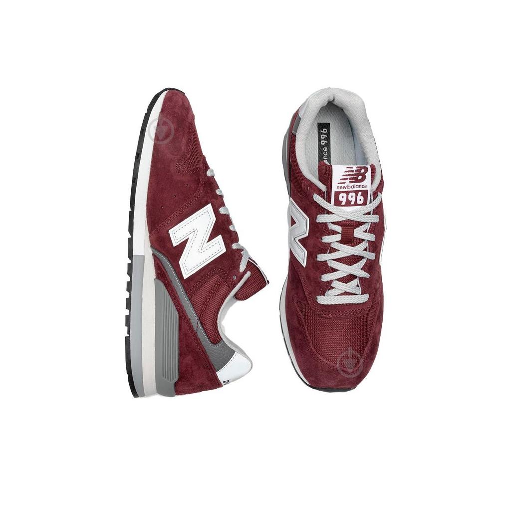 New Balance Nb 996 Sports Casual Low Top Running Shoes Unisex Sneaker Burgundy CM996BJ