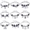 Bangles Jewelry White Butterfly Crown Beads Bracelets Brands Bracelets Fit Women Girl Gift