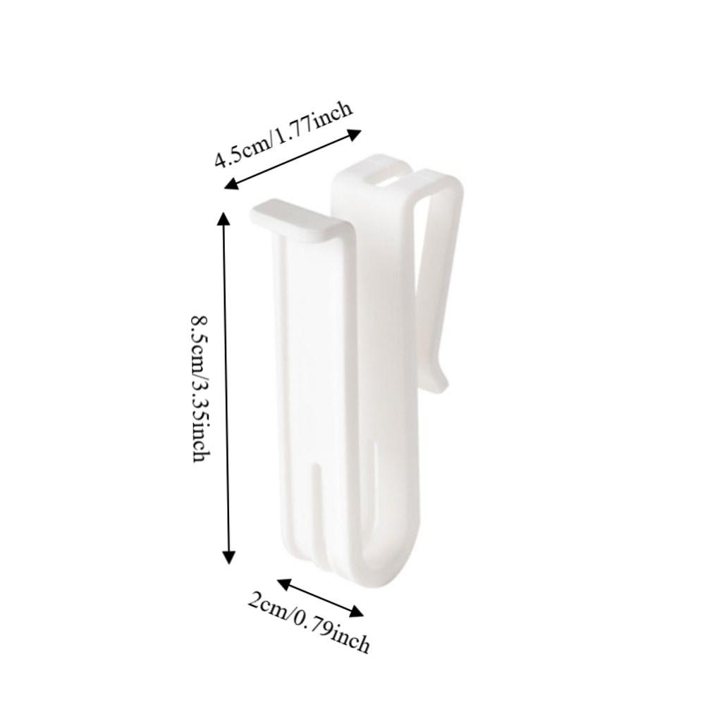 6 Piece Hanging Cup Drying Rack White Kitchen Draining Cup Holder Cup Organizer Chopstick