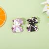 Cat Enamel Whimsical Pin Charming Black And White Design For Enthusiasts Fashion