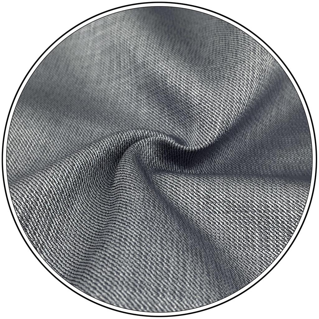 SHLAX&WING Men's Plain Gray Silk Tie for Business Suits, 12.6 Inches X 12.6 Inches. Matching Pocket Square Only.