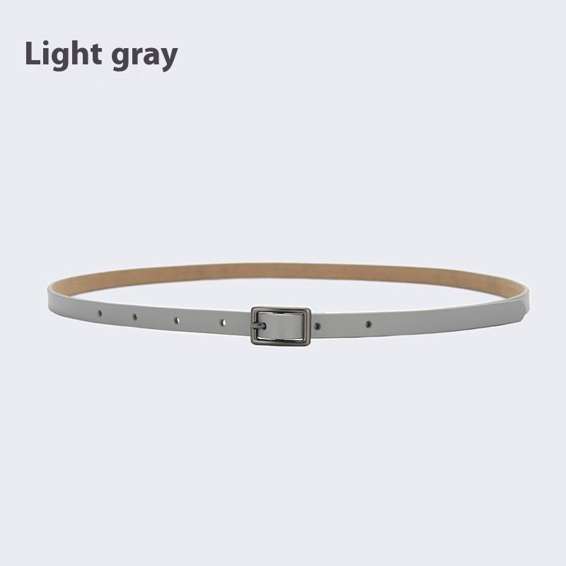 Ceinture Fine Décorative pour Femme Accessoires de Robe avec Jupe Été Noir Simple Polyvalent Mode Mode Petite Ceinture