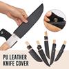 Messerscheiden-Taschen PU-Leder Holster Gürteltasche Gerade Messerhalter Tragen Langlebig Küche Koch Kochmesser Aufbewahrungstasche