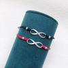 925 Sterling Silver Figure 8 Infinity Love Woven Couple Bracelet