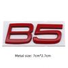 3D Metal AWD T5 T6 B5 B6 Letter Badge Sticker Rear Trunk Emblem  Decal High-Quality Automotive Exterior Accessories