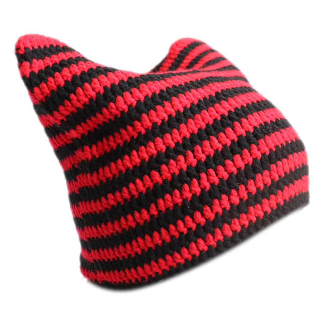 Harajuku Girls Hat Winter Casual Knitted Cap Y2K-Girl Hot Girls Picture Prop Hat with Crocheted Slouchy Hat
