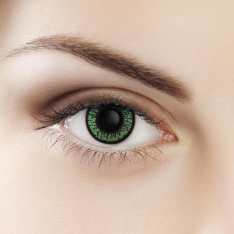 Tropical Colors Candy Pack Zero Power Colored Lenses (2 Lens/Pack) (T Parrot Green)